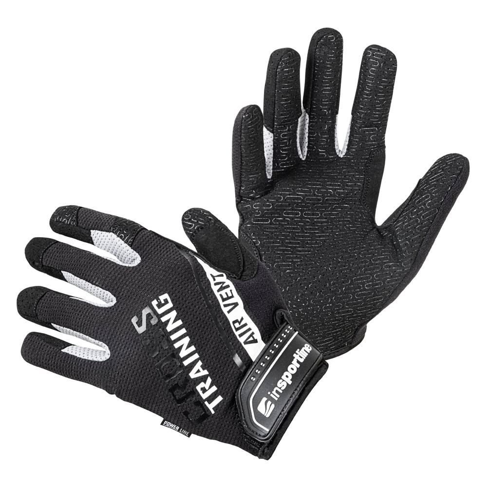 Insportline Fitness rukavice inSPORTline Taladaro čierno-biela - S