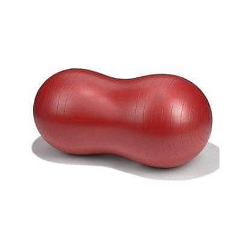 LiveUp Gymnastický míč peanut 90x45 cm - Červená