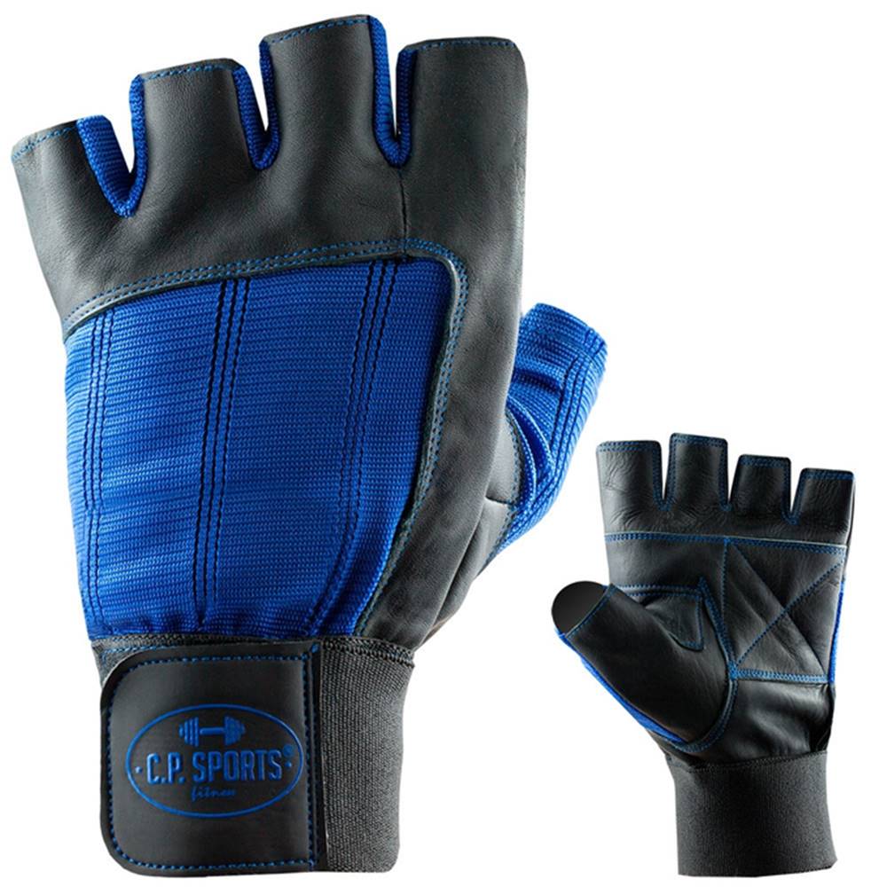 C.P. Sports C.P. Sports Fitness rukavice kožené modré  S
