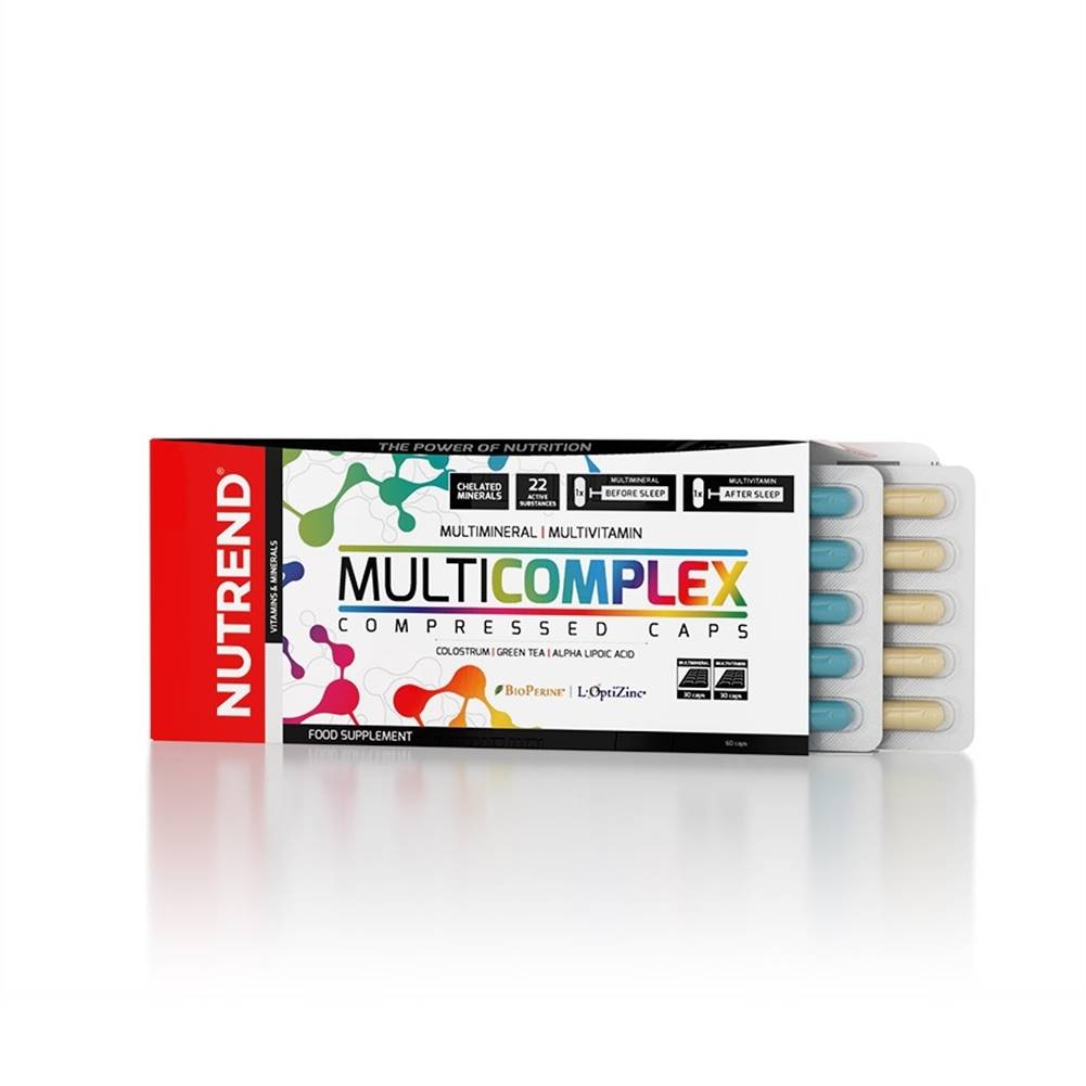 Nutrend Vitamíny a minerály Nutrend Multicomplex Compressed Caps 60 kapsúl