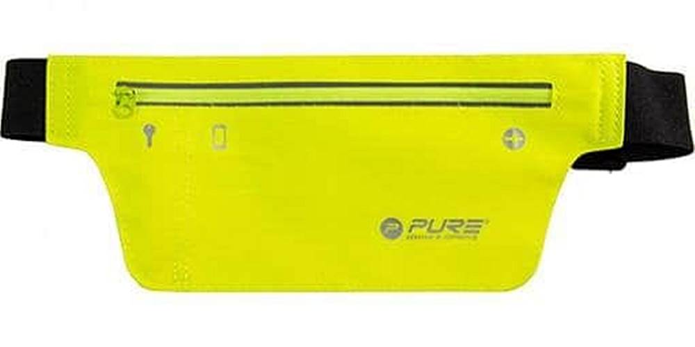 Pure2Improve Běžecký reflexní opasek na telefon - Žlutá