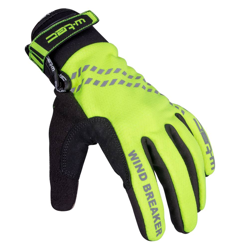 W-Tec Zimné cyklo a bežecké rukavice W-TEC Trulant B-6013 žltá - S