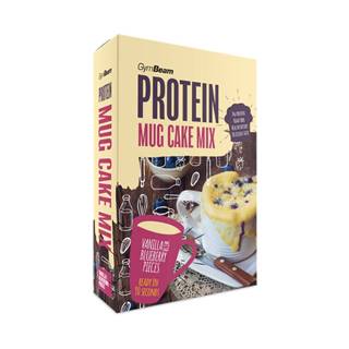 GymBeam Protein Mug Cake Mix vanilla with blueberry pieces 500 g