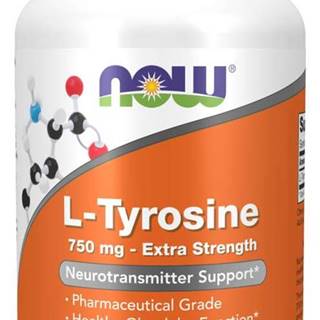 NOW Foods L-tyrozín 750 mg, extra silný 90 kaps.