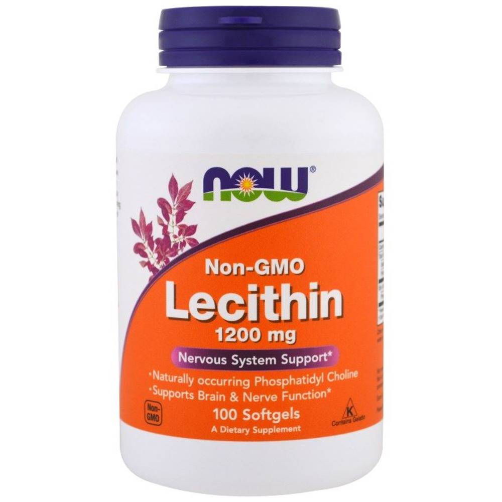 NOW Foods Now Foods Lecithin 1200 mg 100 kaps.