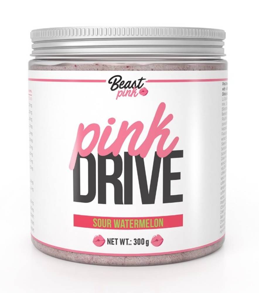 GymBeam Pink Drive - Beast Pink 300 g Sour Watermelon