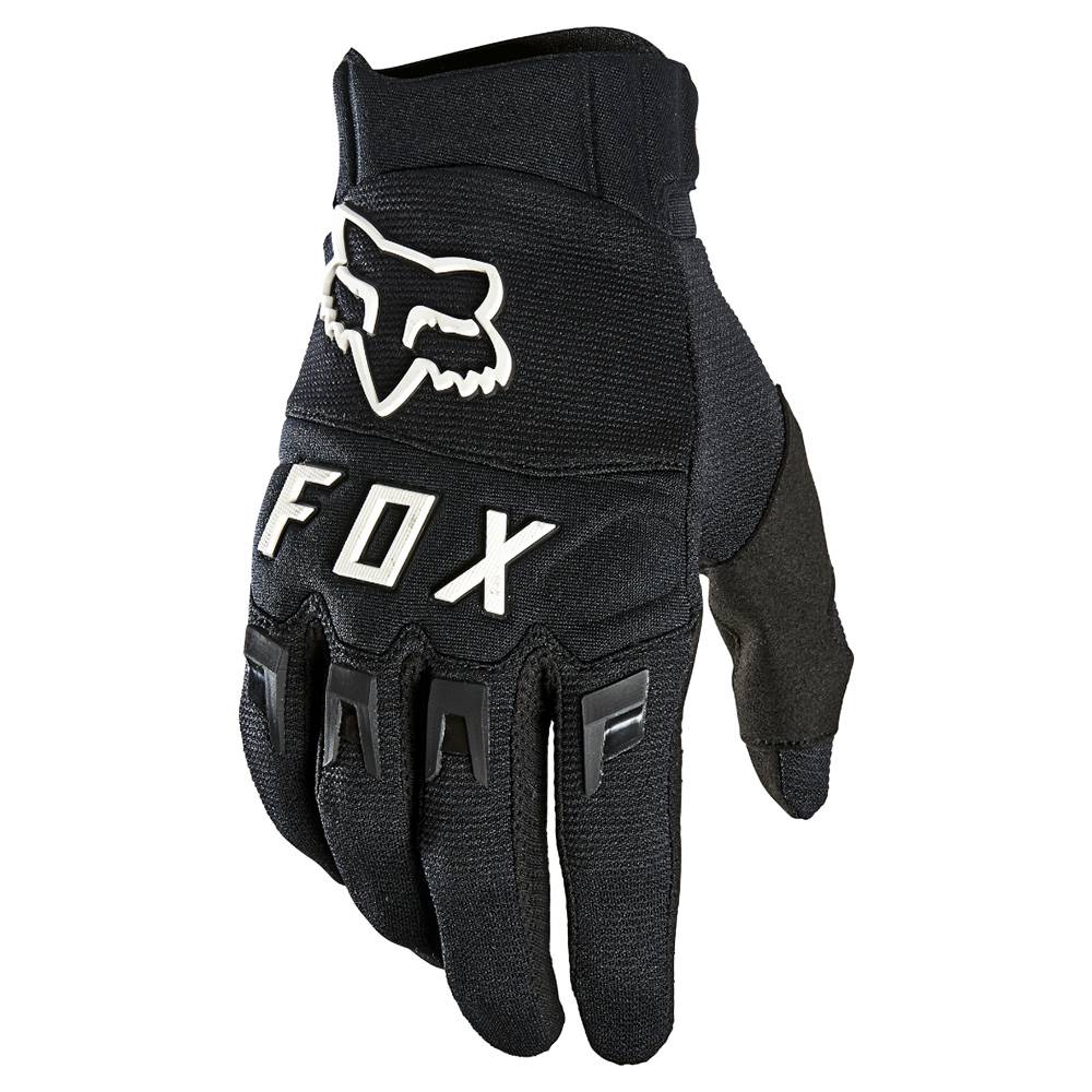 FOX Motokrosové rukavice FOX Dirtpaw Black/White MX22 čierna/biela - S