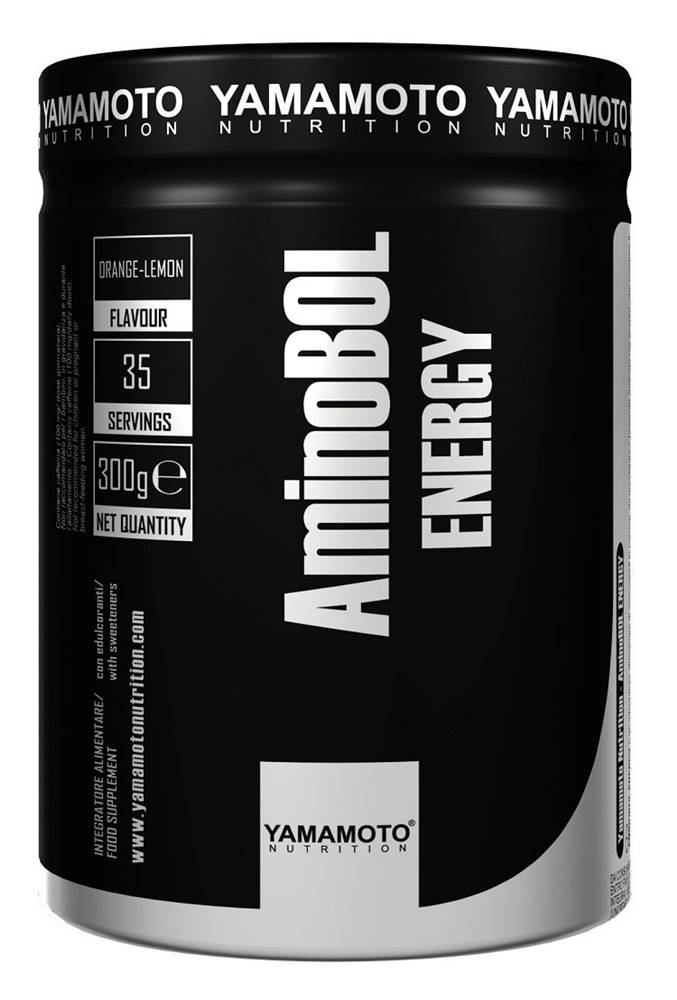 Yamamoto AminoBol Energy (predtréningová BCAA formula) - Yamamoto 300 g Orange-Lemon