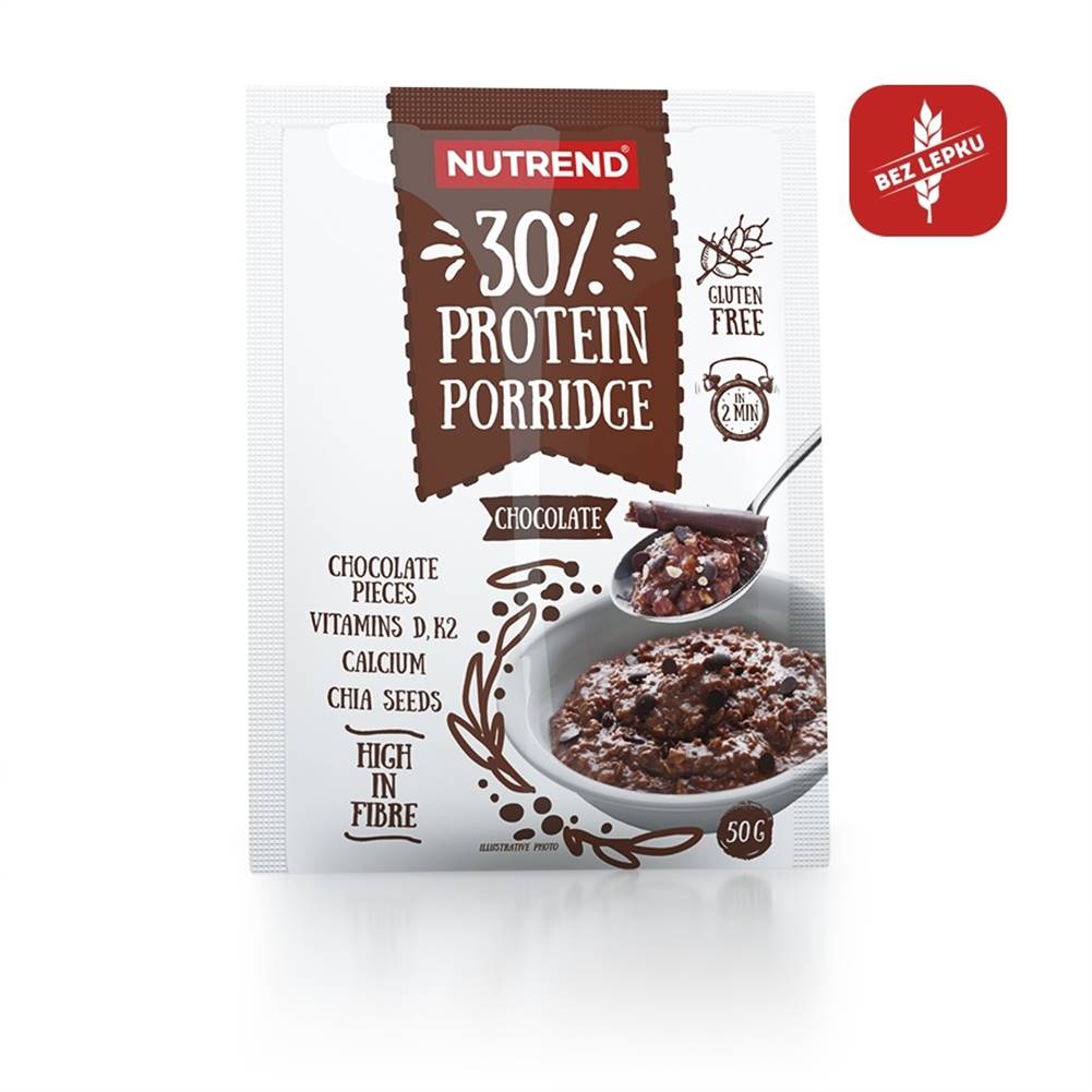Nutrend Proteinová ovsená kaša Nutrend Protein Porridge 5x50g čokoláda