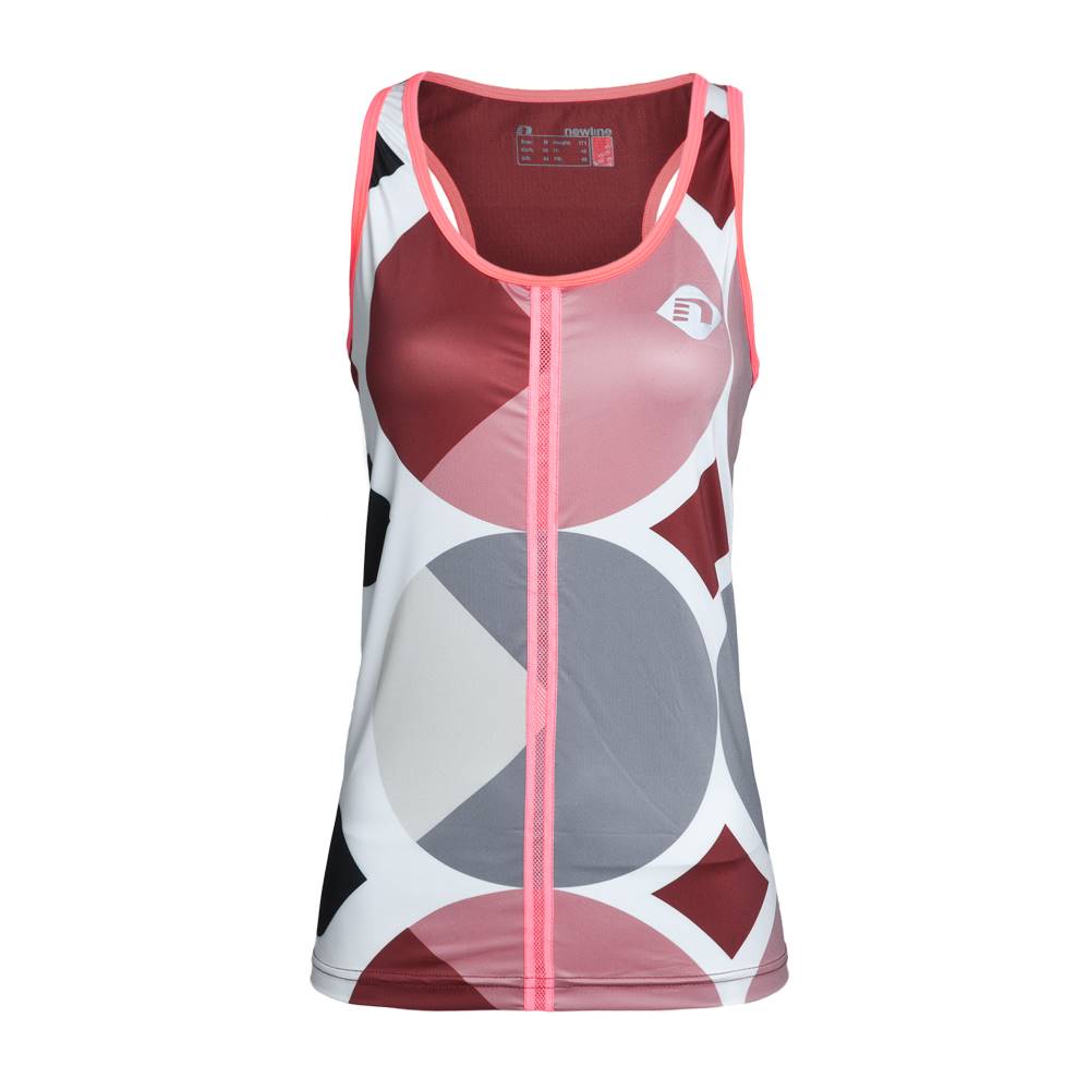 Newline Dámske bežecké tričko Newline Imotion - bez rukávov ružovo-šedá - S