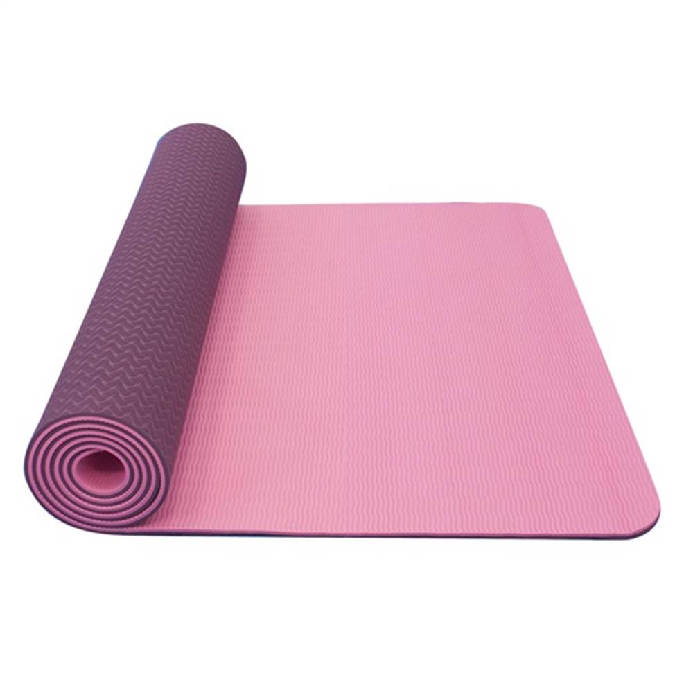 Yate Dvojvrstvová podložka Yate Yoga Mat TPE New 173x61x0,6 cm ružová