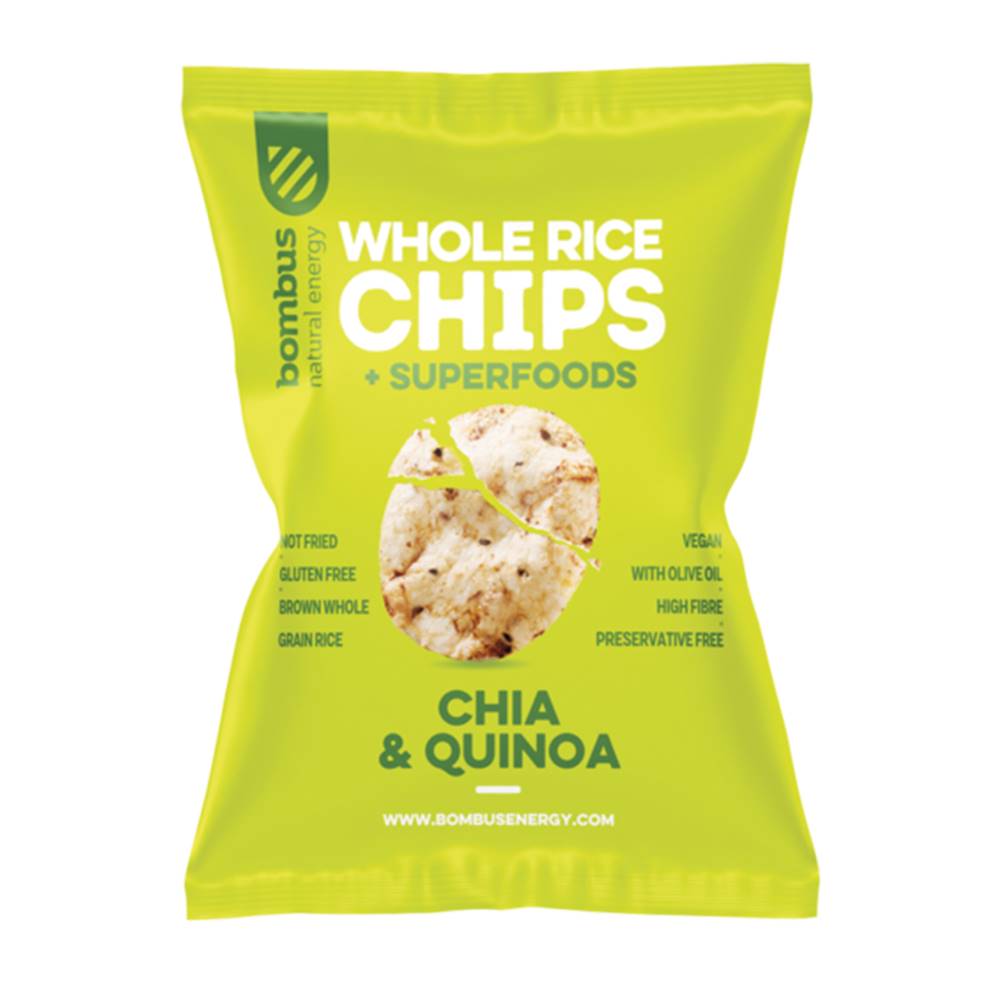 Bombus Bombus Rýžové čipsy Chia a Quinoa 60 g